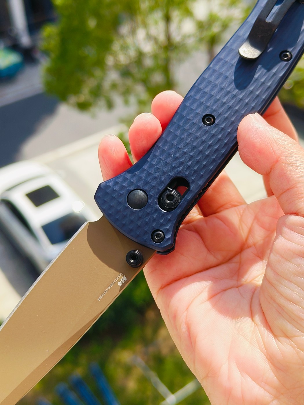Benchmade BAILOUT CPM-M4钢 铝合金柄 537FE-02 蓝色 2150