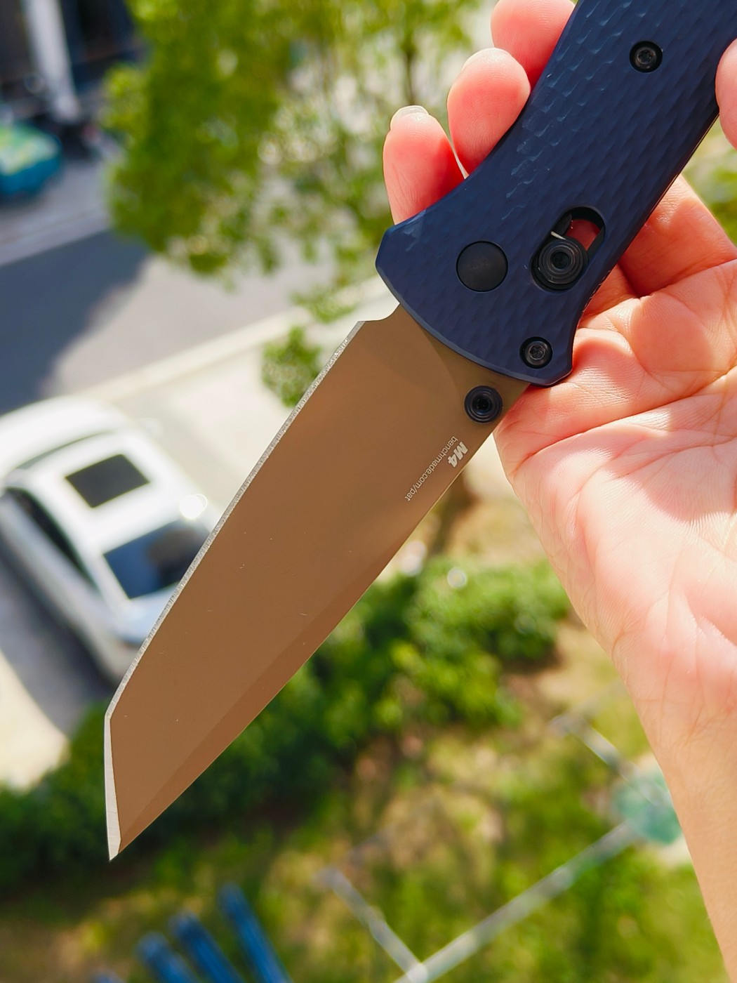 Benchmade BAILOUT CPM-M4钢 铝合金柄 537FE-02 蓝色 2150