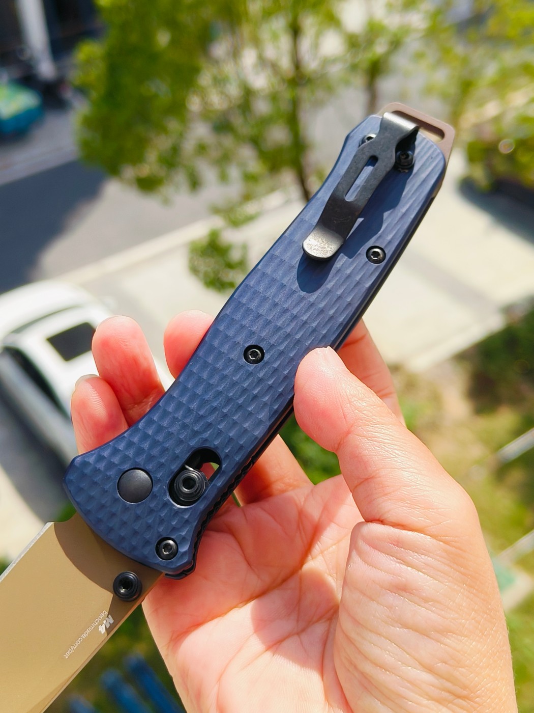 Benchmade BAILOUT CPM-M4钢 铝合金柄 537FE-02 蓝色 2150