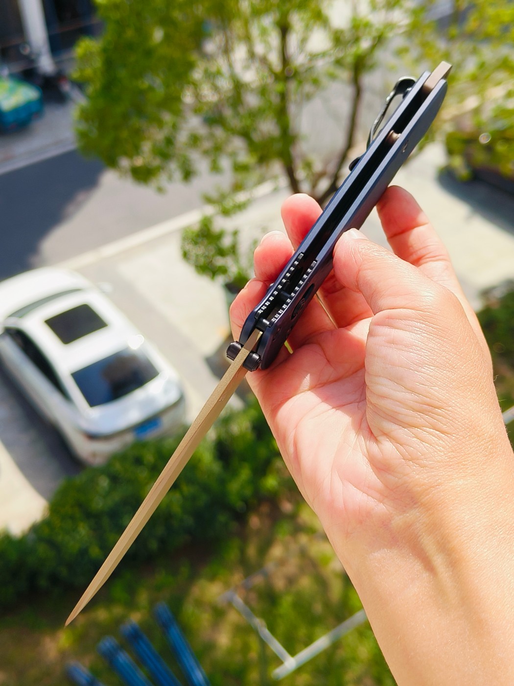 Benchmade BAILOUT CPM-M4钢 铝合金柄 537FE-02 蓝色 2150