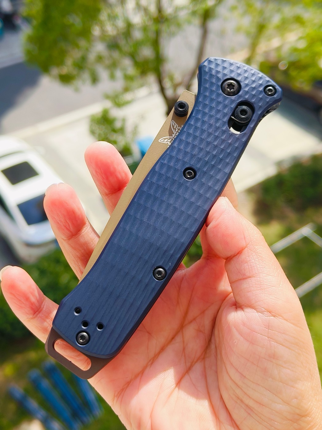 Benchmade BAILOUT CPM-M4钢 铝合金柄 537FE-02 蓝色 2150