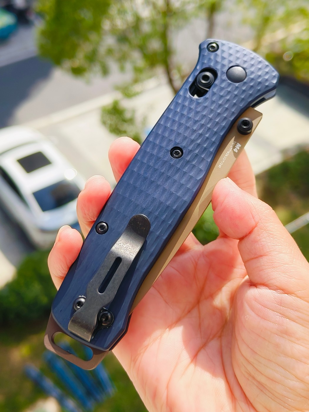 Benchmade BAILOUT CPM-M4钢 铝合金柄 537FE-02 蓝色 2150