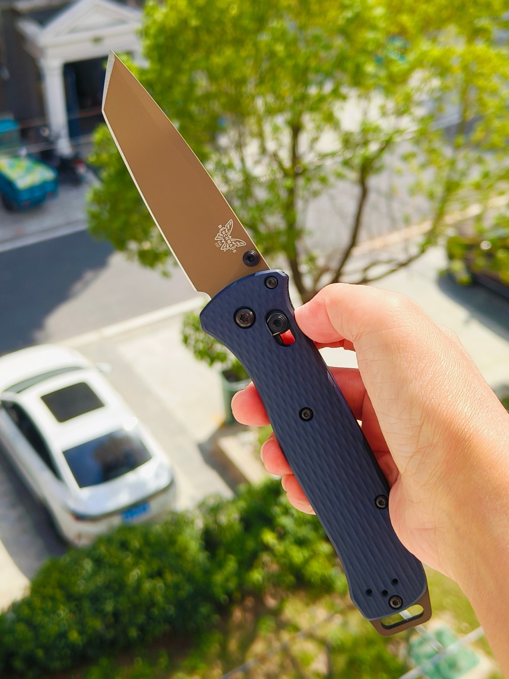 Benchmade BAILOUT CPM-M4钢 铝合金柄 537FE-02 蓝色 2150