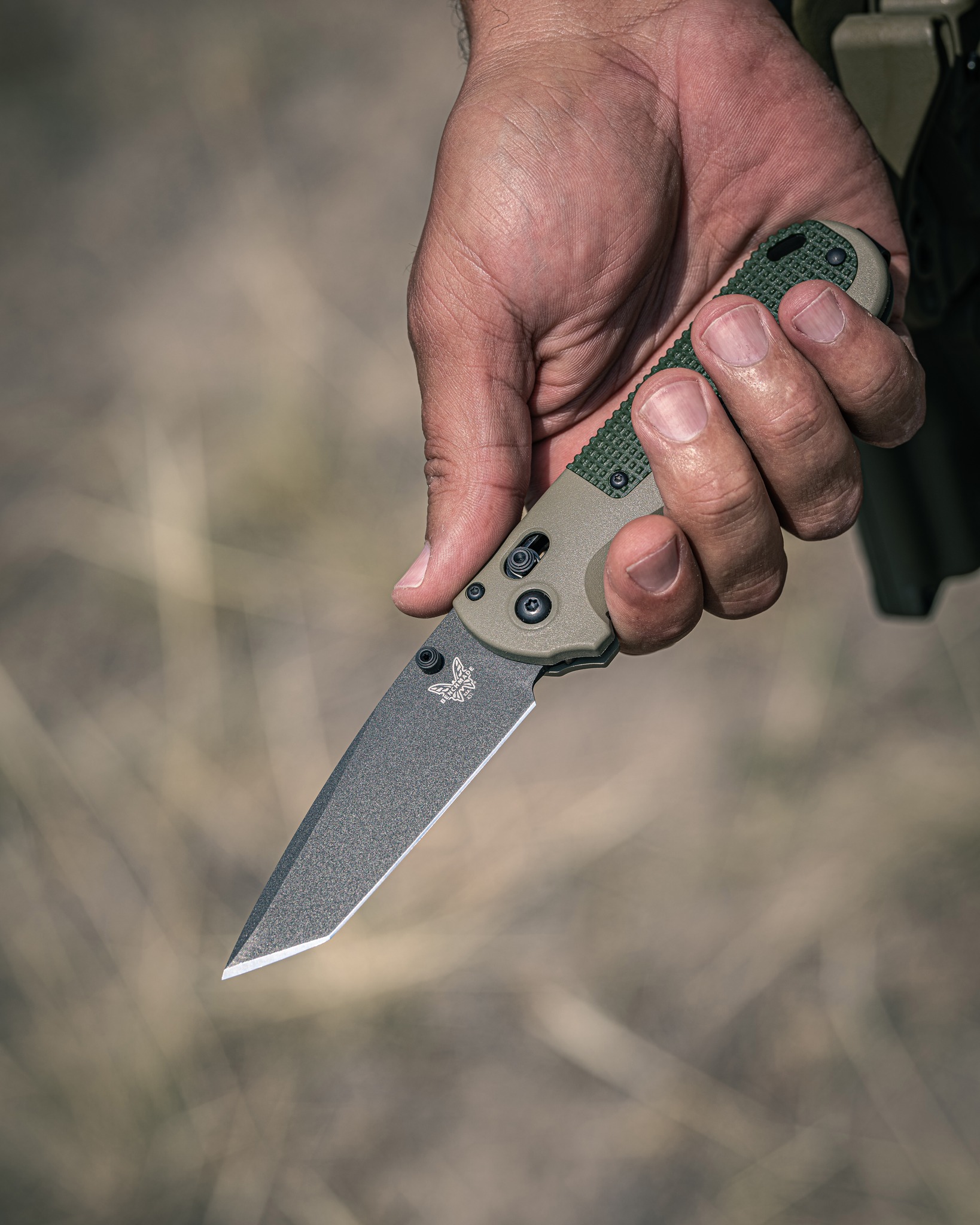 🔥Benchmade Redoubt CPM-D2钢 Grivory手柄 431BK-1 军绿色 1380