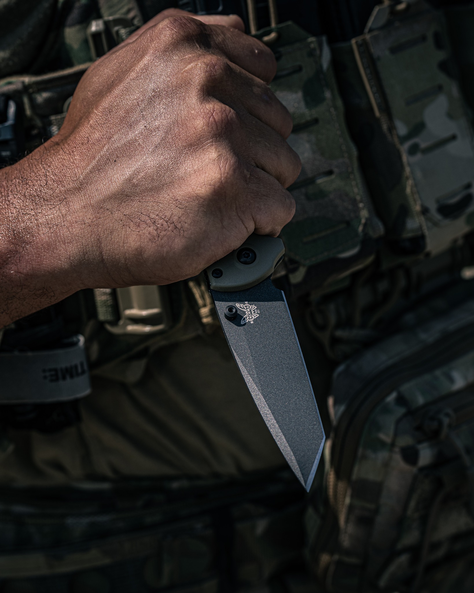 🔥Benchmade Redoubt CPM-D2钢 Grivory手柄 431BK-1 军绿色 1380