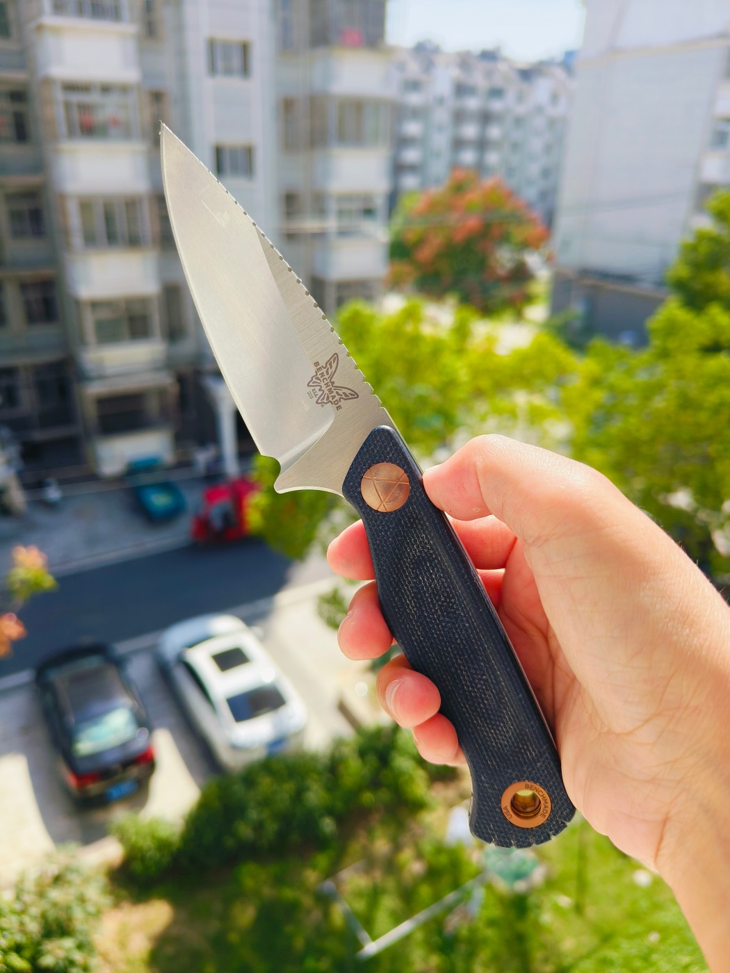 🔥Benchmade DACIAN CPM-MagnaCut钢 米卡塔柄 203 蓝色 2180