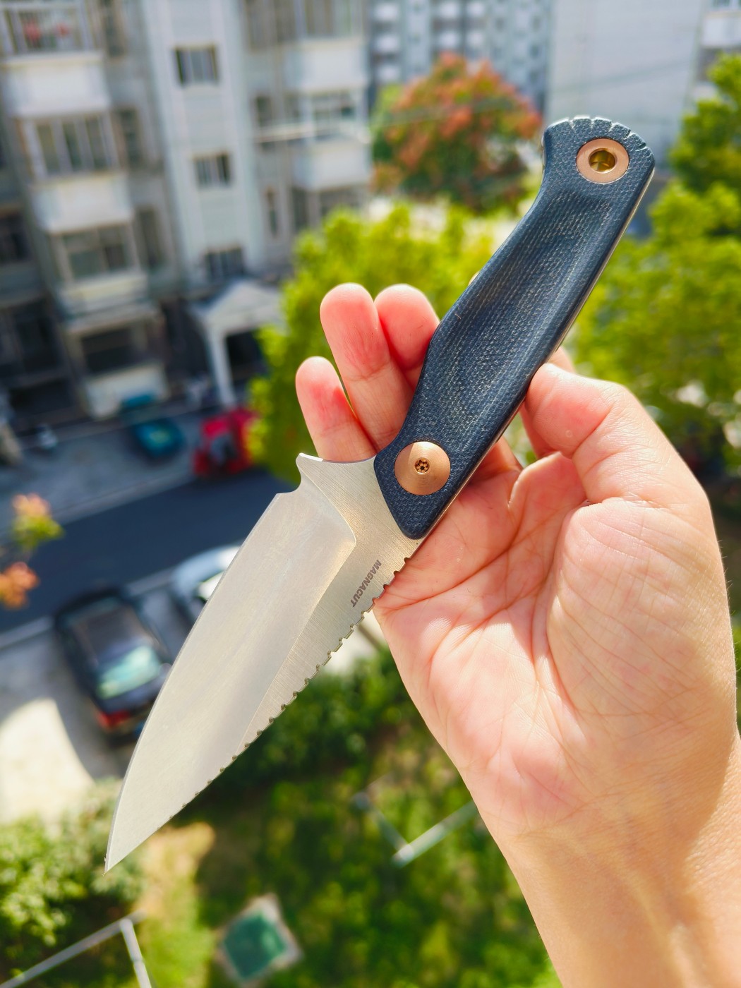 🔥Benchmade DACIAN CPM-MagnaCut钢 米卡塔柄 203 蓝色 2180