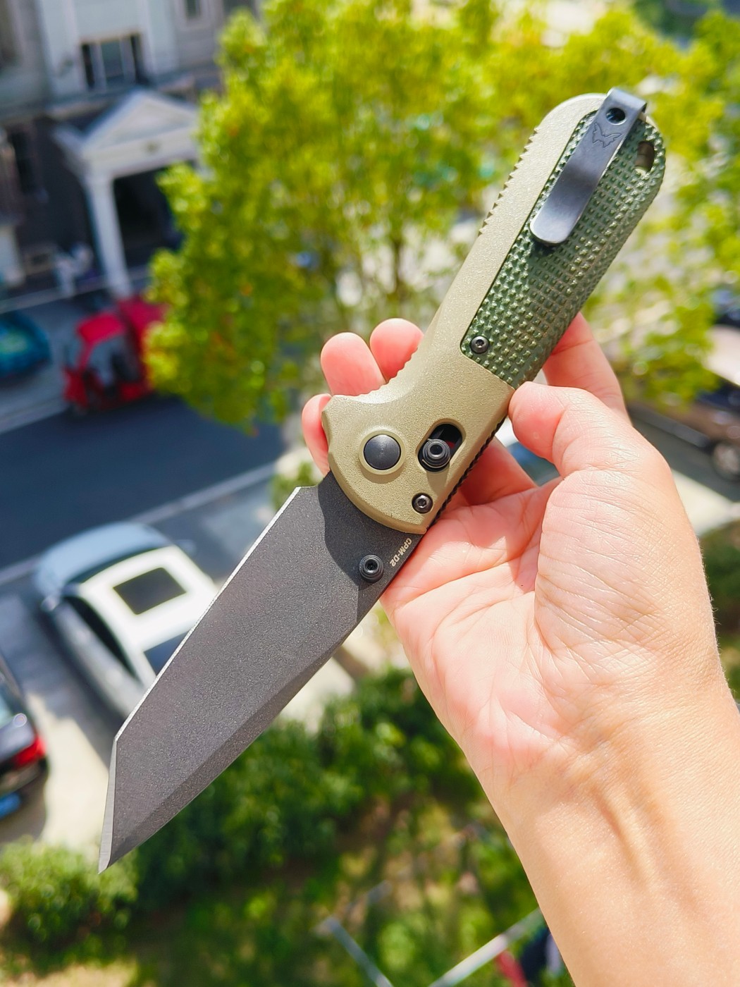 🔥Benchmade Redoubt CPM-D2钢 Grivory手柄 431BK-1 军绿色 1380