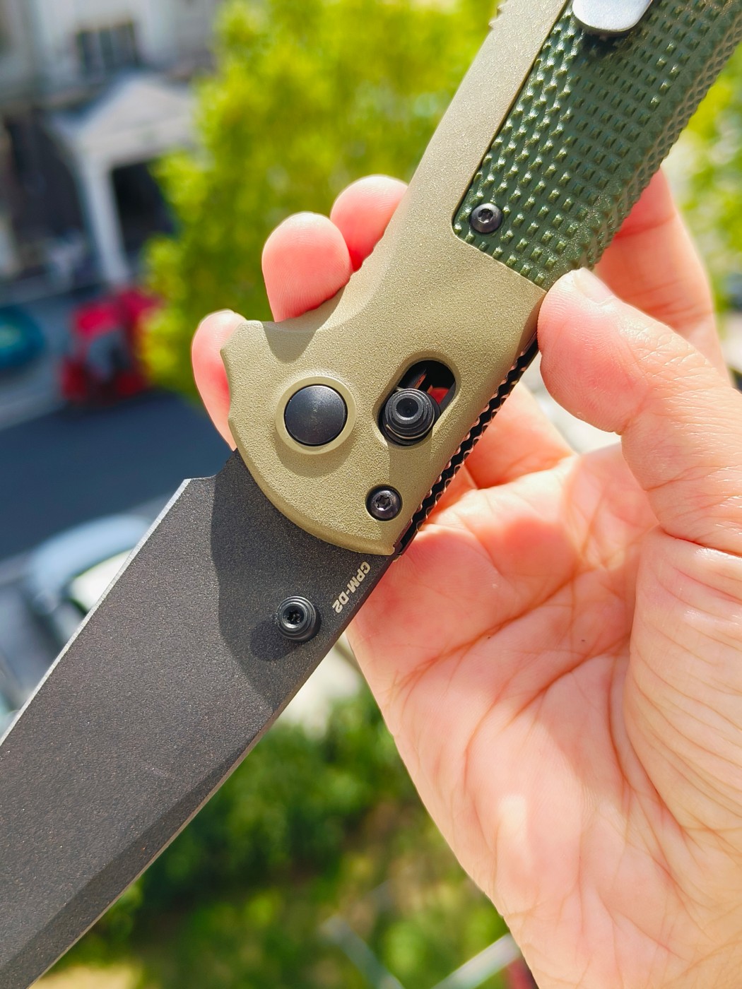 🔥Benchmade Redoubt CPM-D2钢 Grivory手柄 431BK-1 军绿色 1380