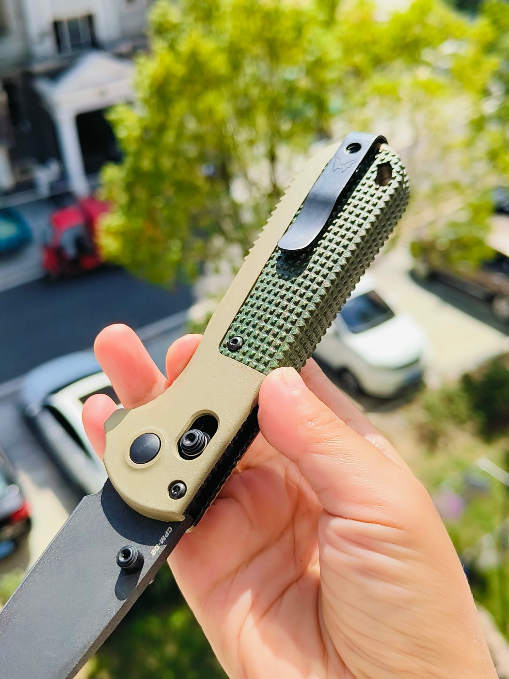 🔥Benchmade Redoubt CPM-D2钢 Grivory手柄 431BK-1 军绿色 1380