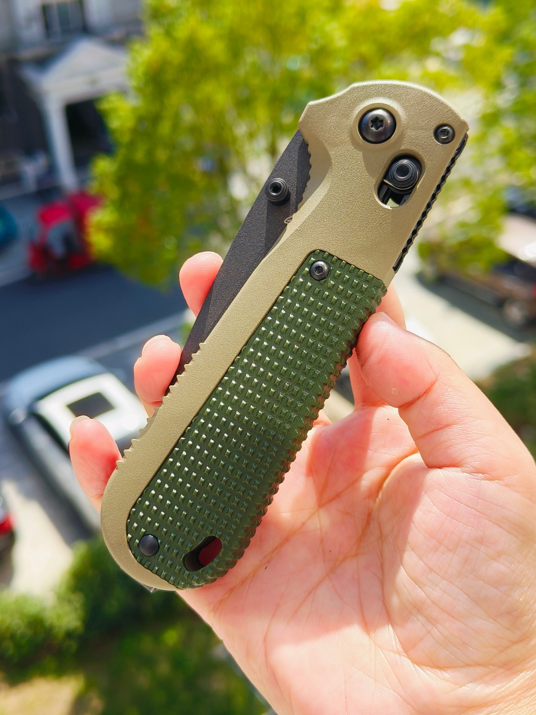🔥Benchmade Redoubt CPM-D2钢 Grivory手柄 431BK-1 军绿色 1380