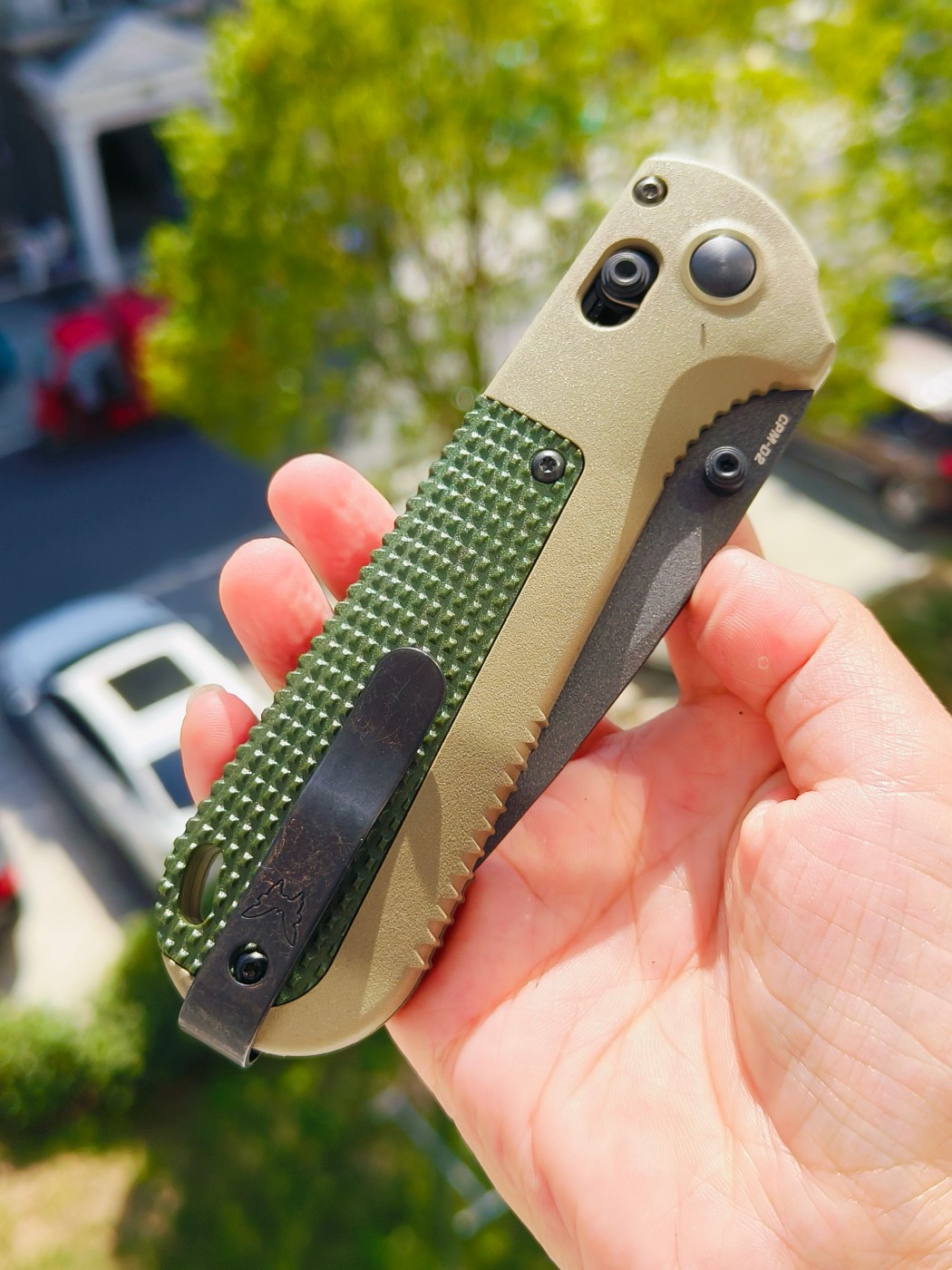 🔥Benchmade Redoubt CPM-D2钢 Grivory手柄 431BK-1 军绿色 1380
