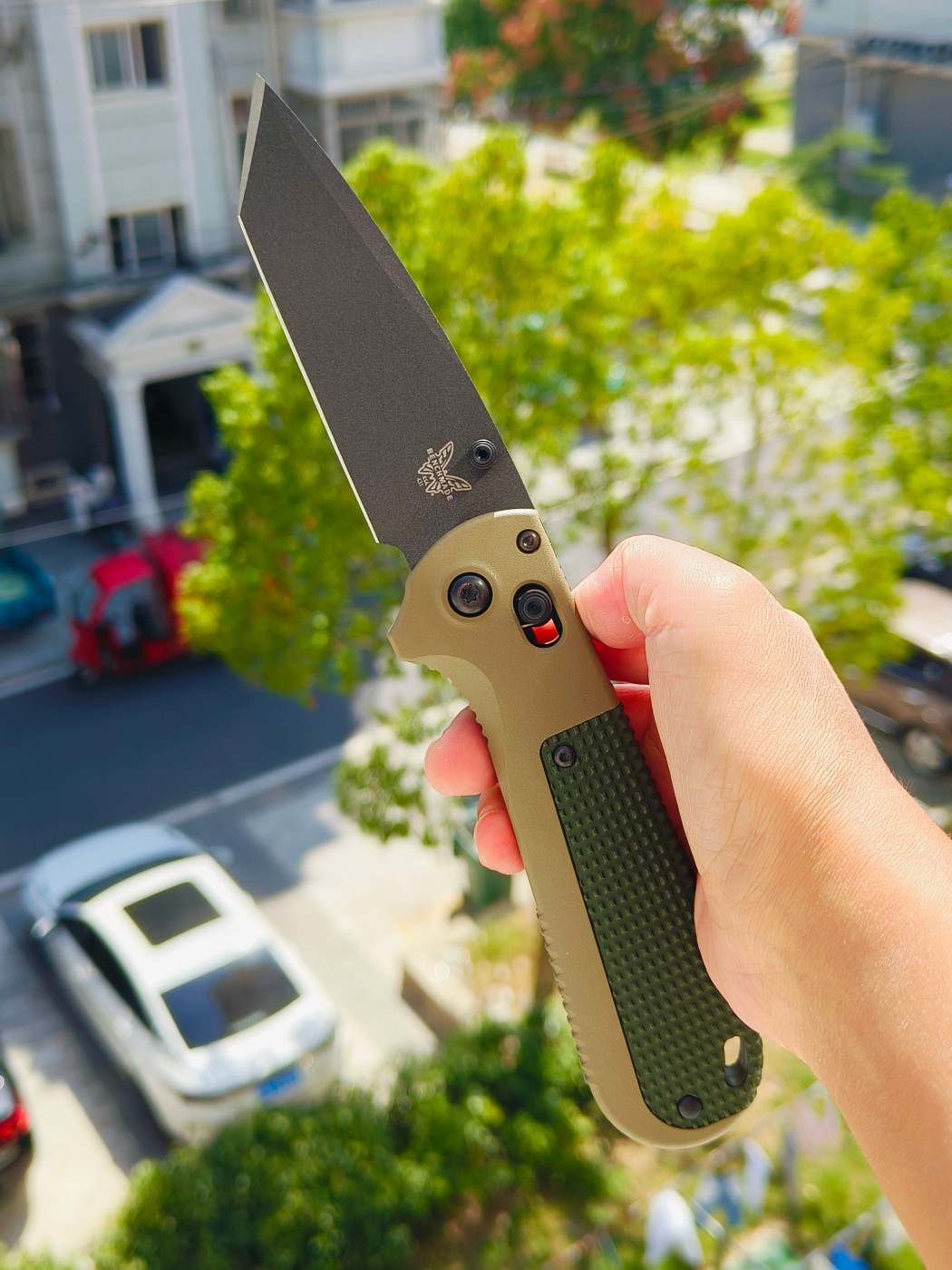 🔥Benchmade Redoubt CPM-D2钢 Grivory手柄 431BK-1 军绿色 1380