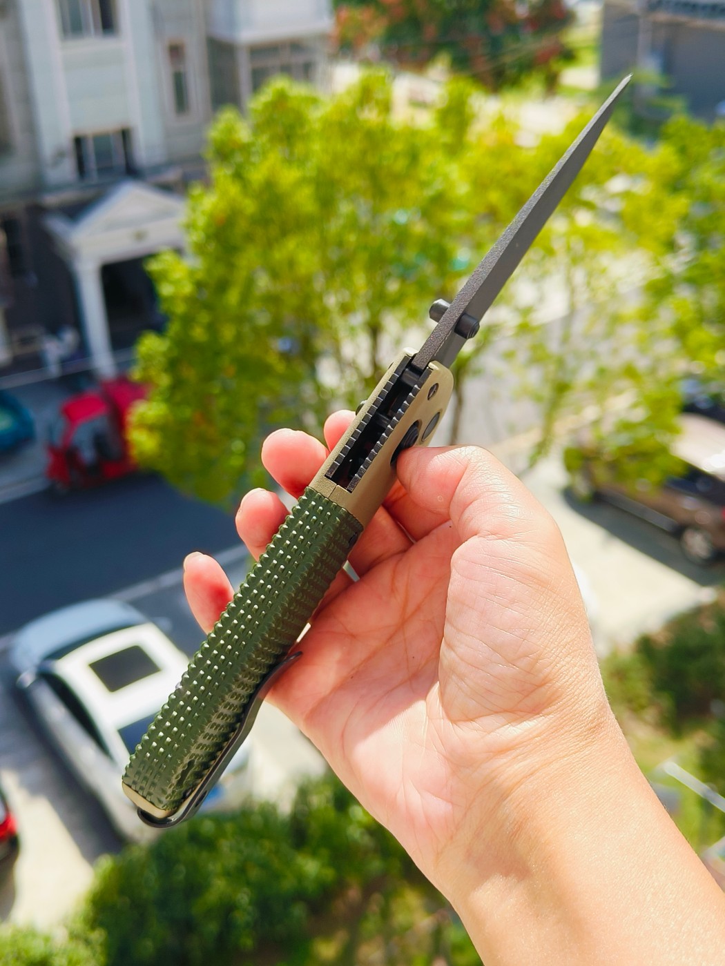 🔥Benchmade Redoubt CPM-D2钢 Grivory手柄 431BK-1 军绿色 1380