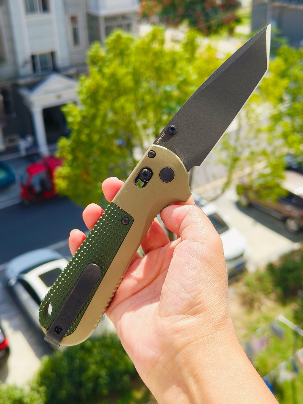 🔥Benchmade Redoubt CPM-D2钢 Grivory手柄 431BK-1 军绿色 1380