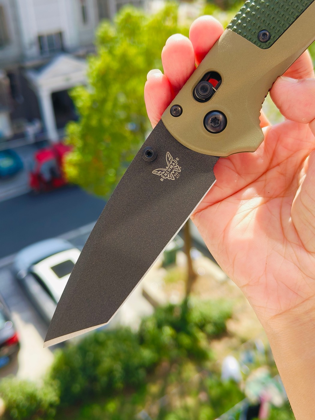 🔥Benchmade Redoubt CPM-D2钢 Grivory手柄 431BK-1 军绿色 1380