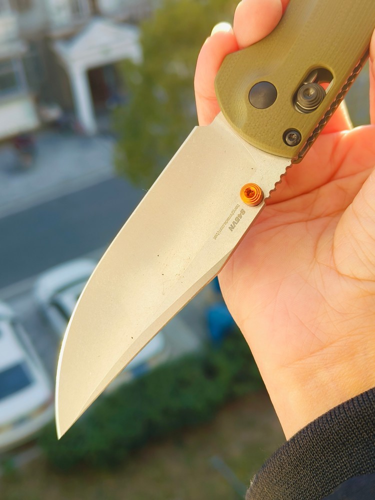 Benchmade Taggedout AXIS CPM-S45VN钢 G10柄 15536 绿色 2299