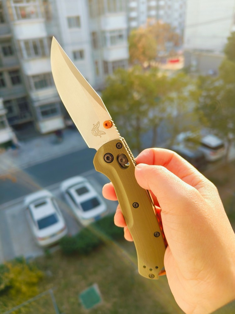 Benchmade Mini Taggedout CPM-S45VN钢 G10柄 15534 OD绿色 2250