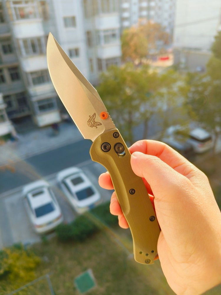 Benchmade Mini Taggedout CPM-S45VN钢 G10柄 15534 OD绿色 2250