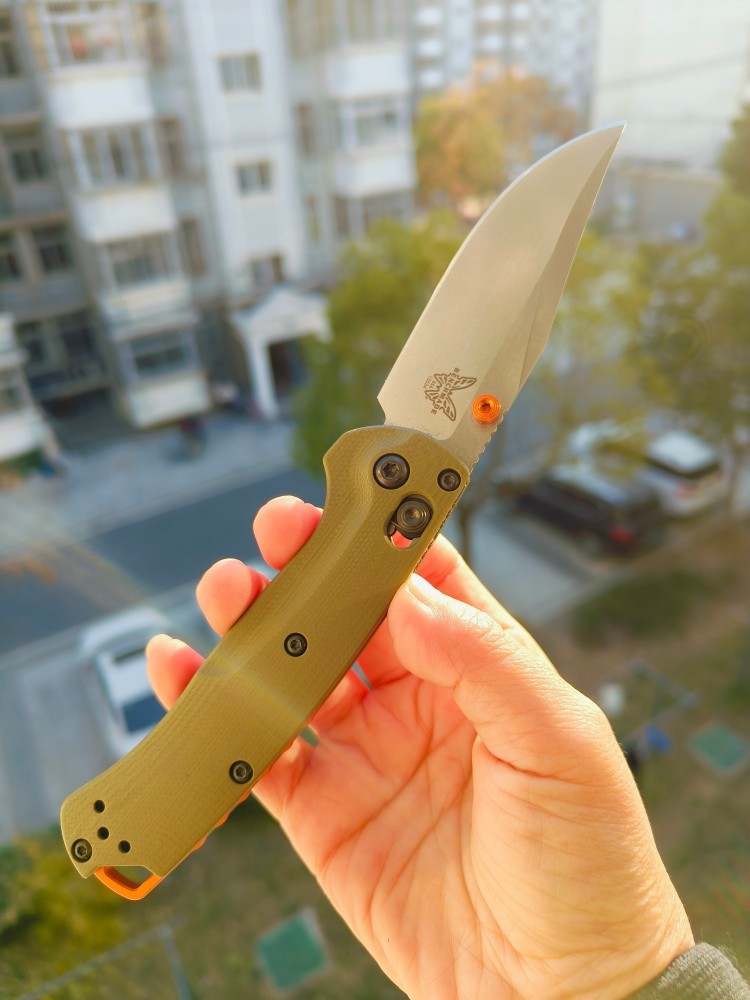 Benchmade Mini Taggedout CPM-S45VN钢 G10柄 15534 OD绿色 2250