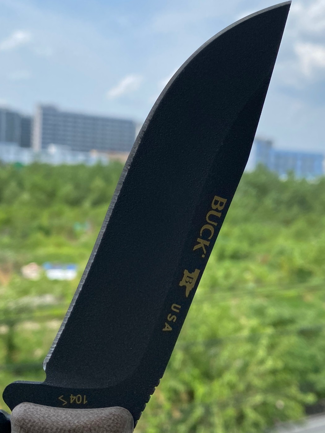 Buck knives 5160钢 米卡塔柄 0104BRS1-B 棕色 860