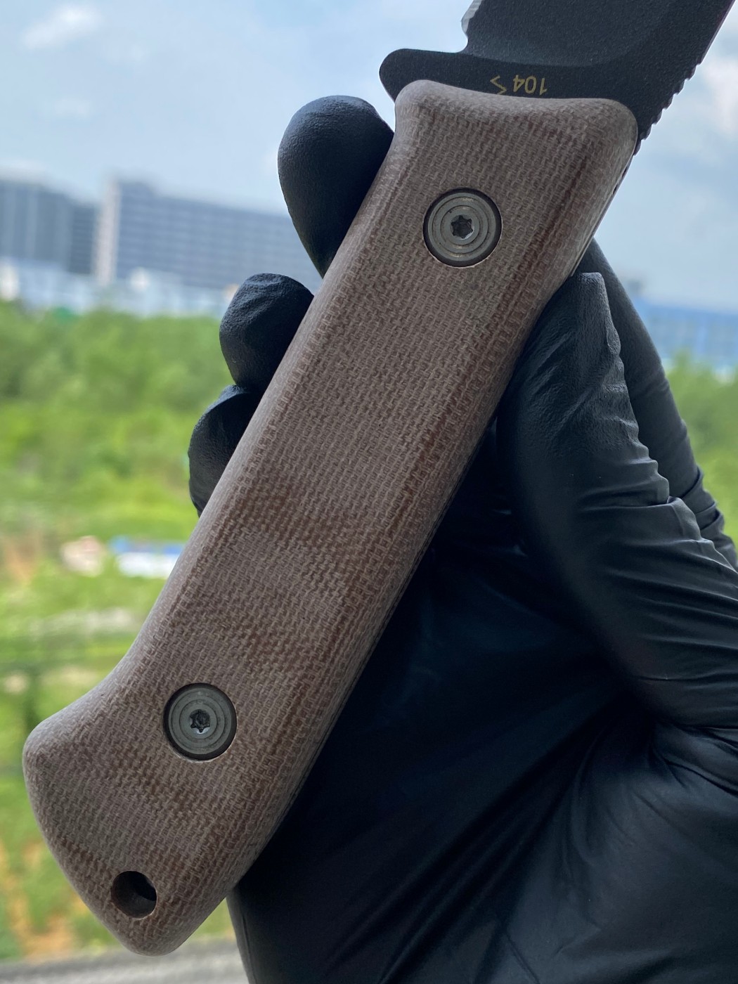 Buck knives 5160钢 米卡塔柄 0104BRS1-B 棕色 860
