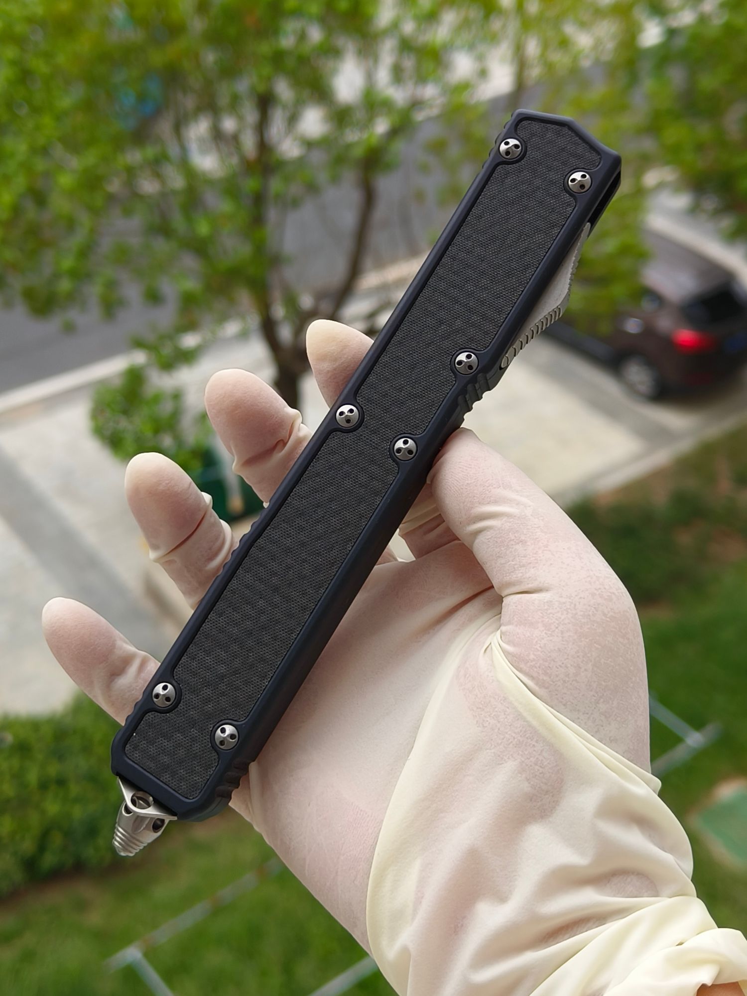 【已出】Microtech Makora II 圣蚂蚁二代 ELMAX钢 铝合金柄 106-10 黑色 3500 停产型号