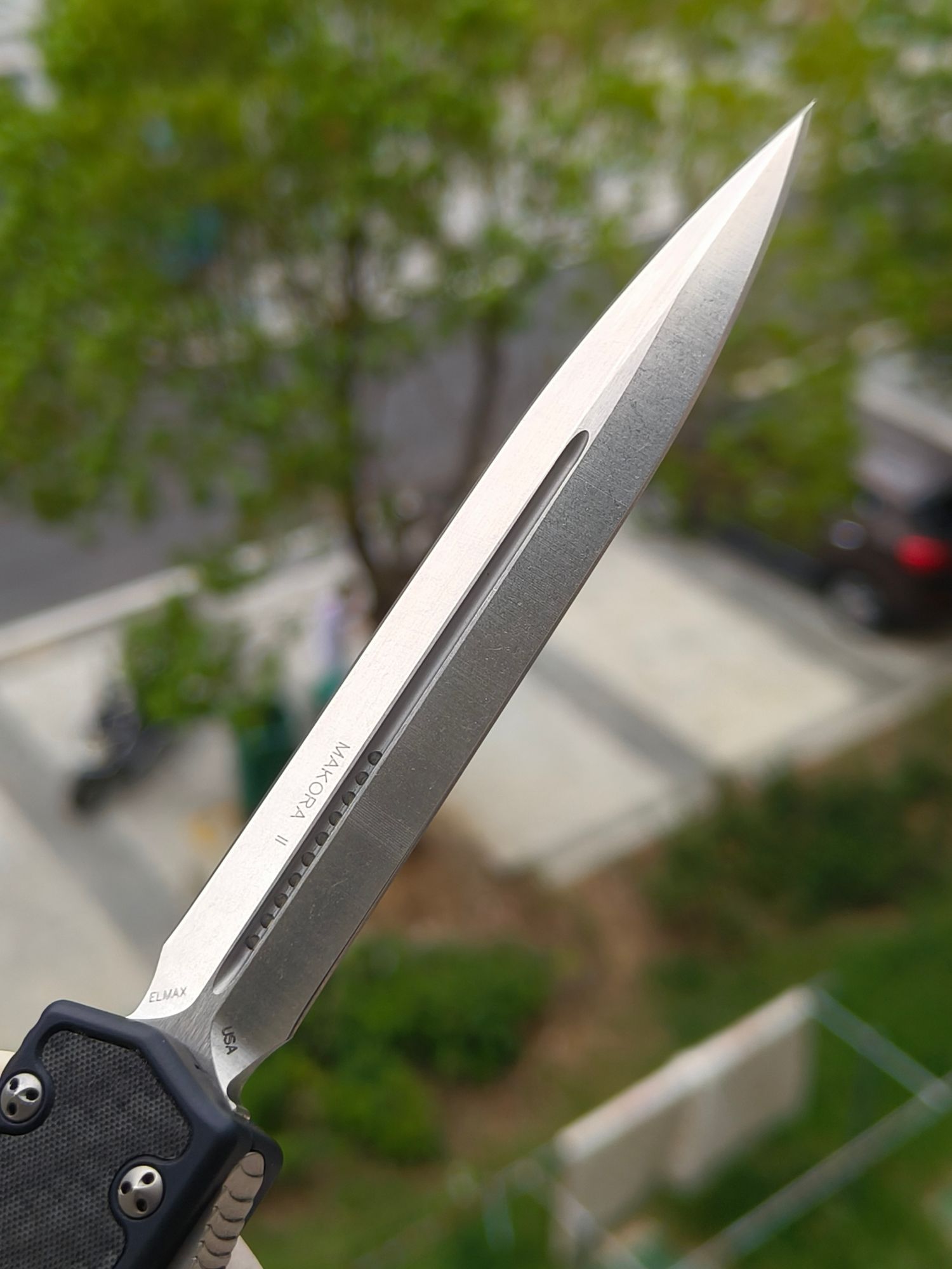 【已出】Microtech Makora II 圣蚂蚁二代 ELMAX钢 铝合金柄 106-10 黑色 3500 停产型号