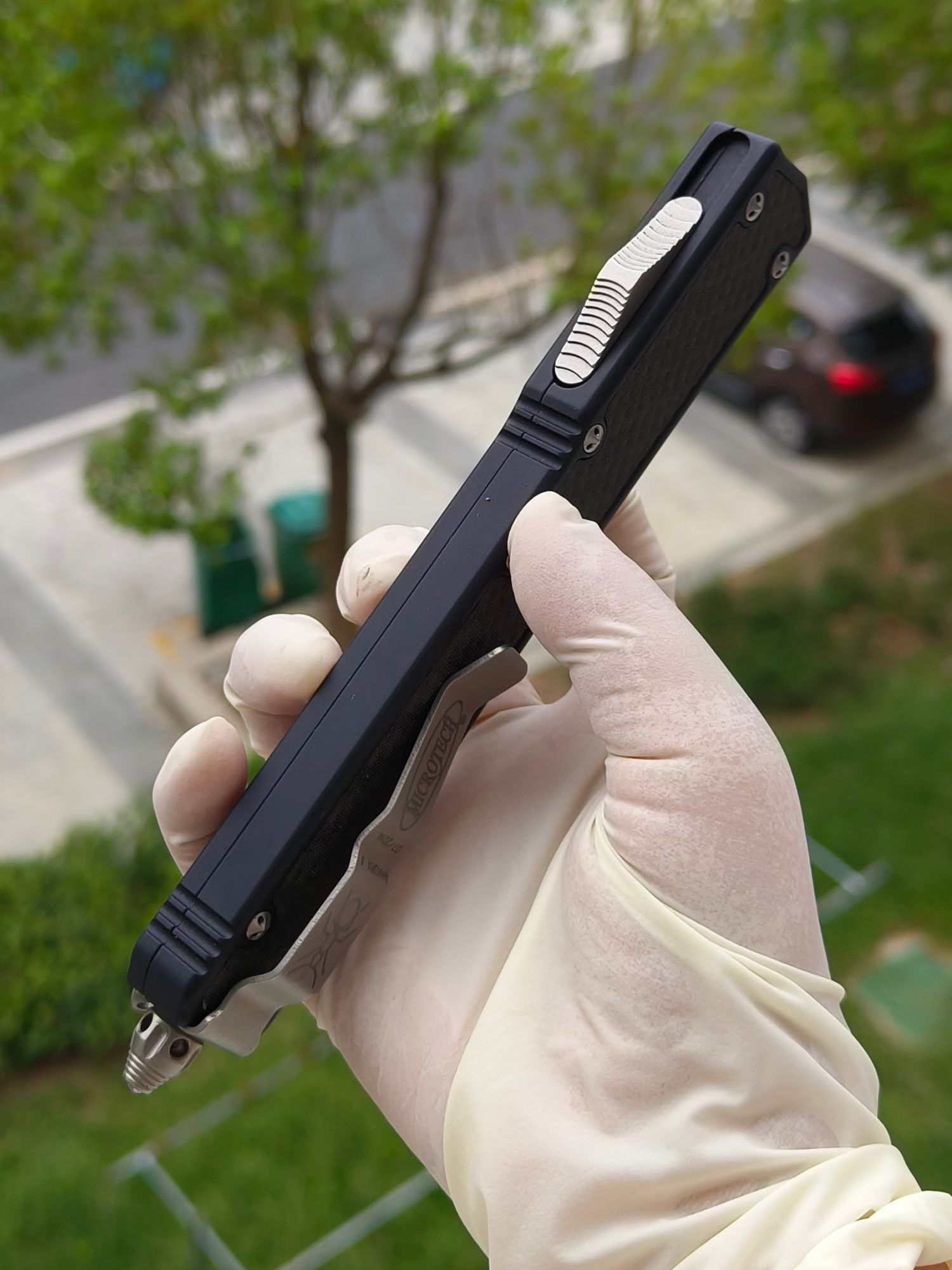 【已出】Microtech Makora II 圣蚂蚁二代 ELMAX钢 铝合金柄 106-10 黑色 3500 停产型号