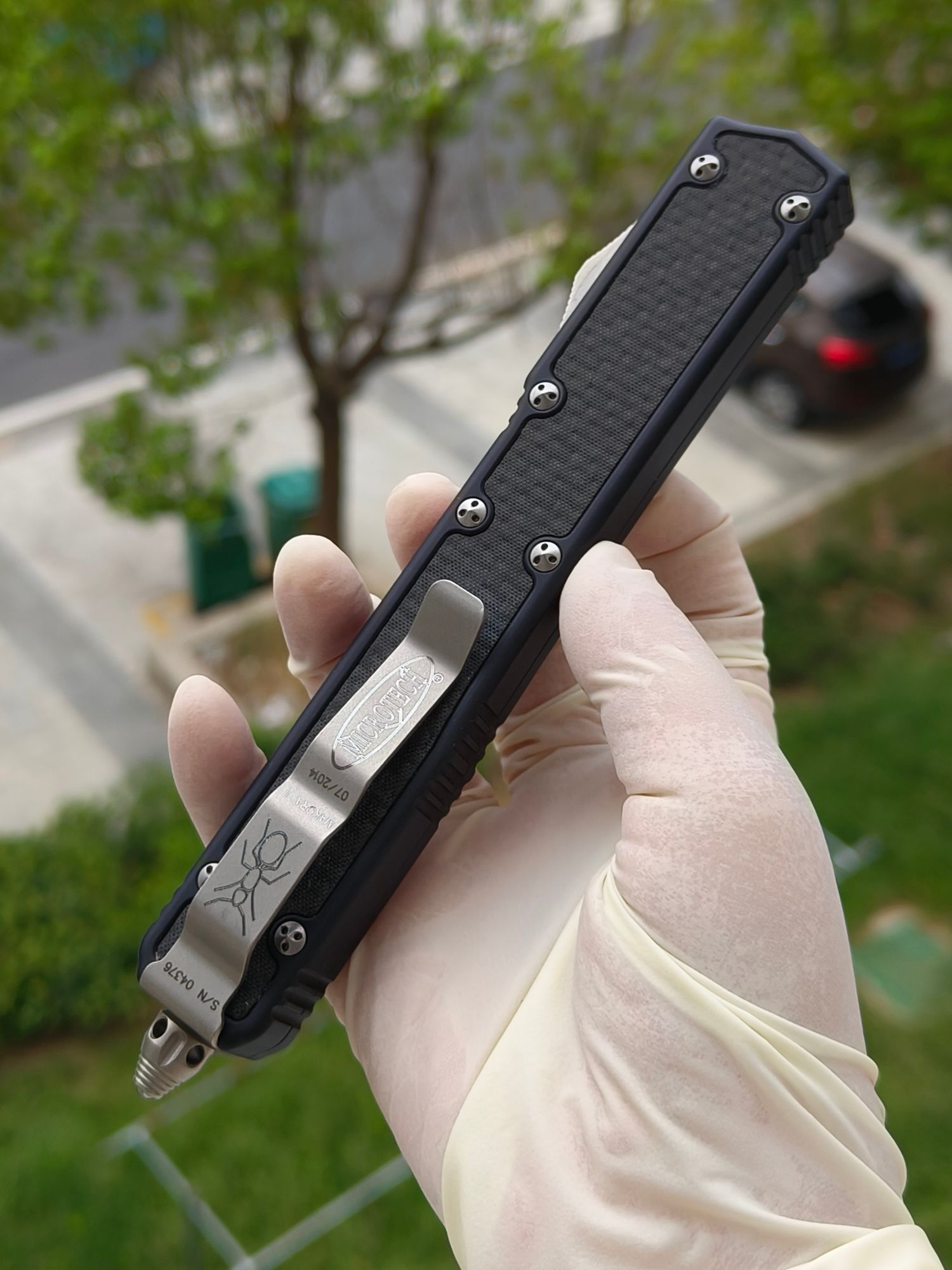 【已出】Microtech Makora II 圣蚂蚁二代 ELMAX钢 铝合金柄 106-10 黑色 3500 停产型号