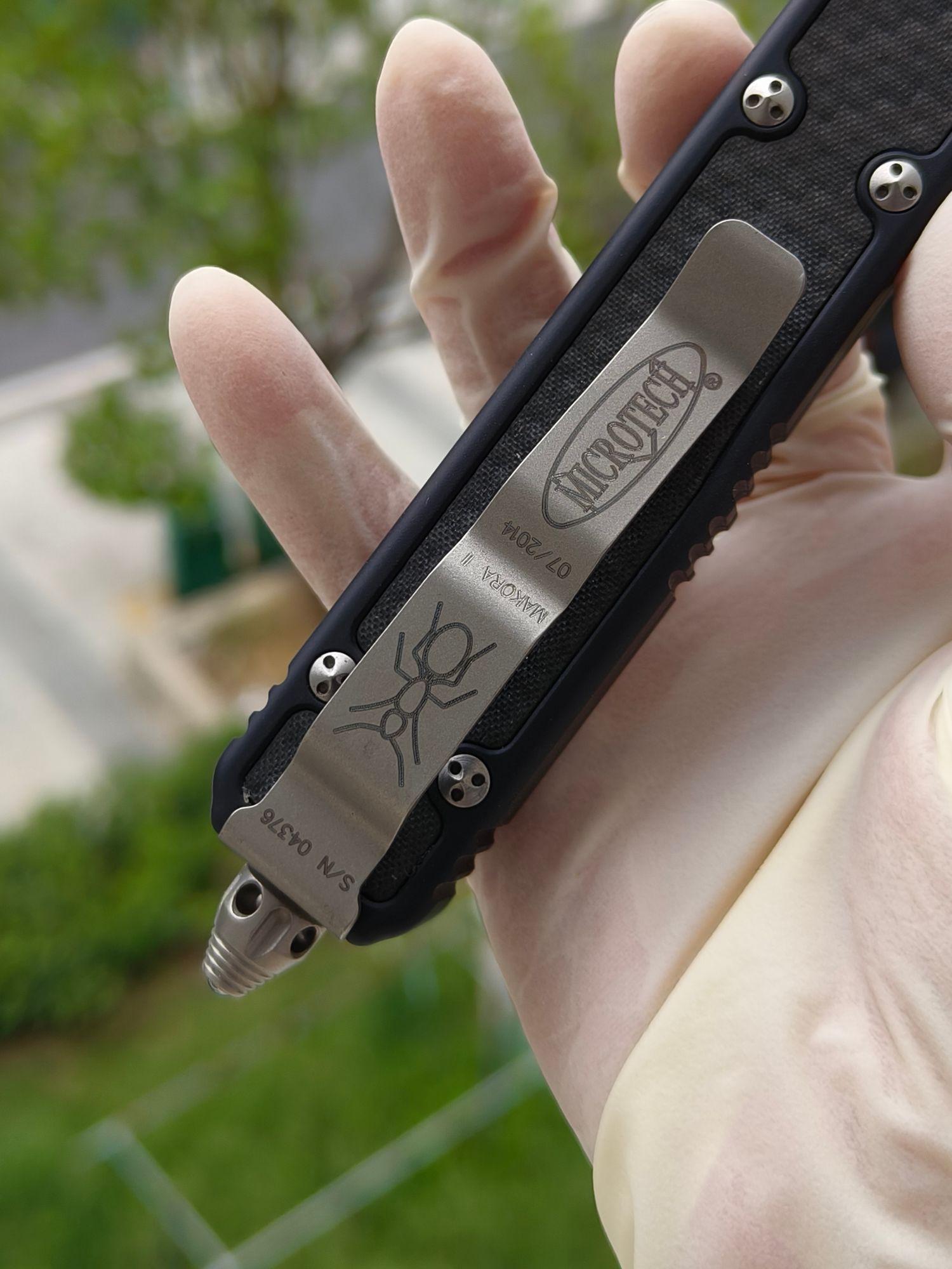 【已出】Microtech Makora II 圣蚂蚁二代 ELMAX钢 铝合金柄 106-10 黑色 3500 停产型号