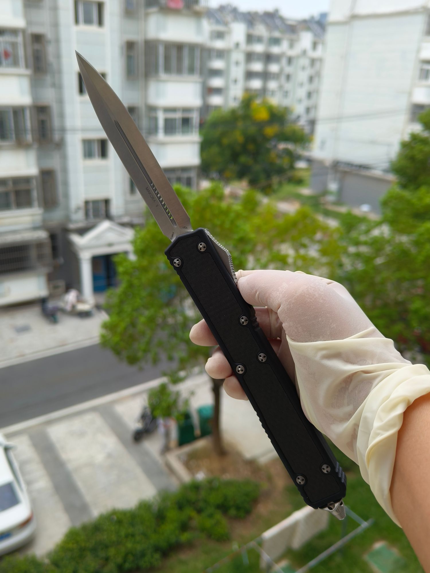 【已出】Microtech Makora II 圣蚂蚁二代 ELMAX钢 铝合金柄 106-10 黑色 3500 停产型号