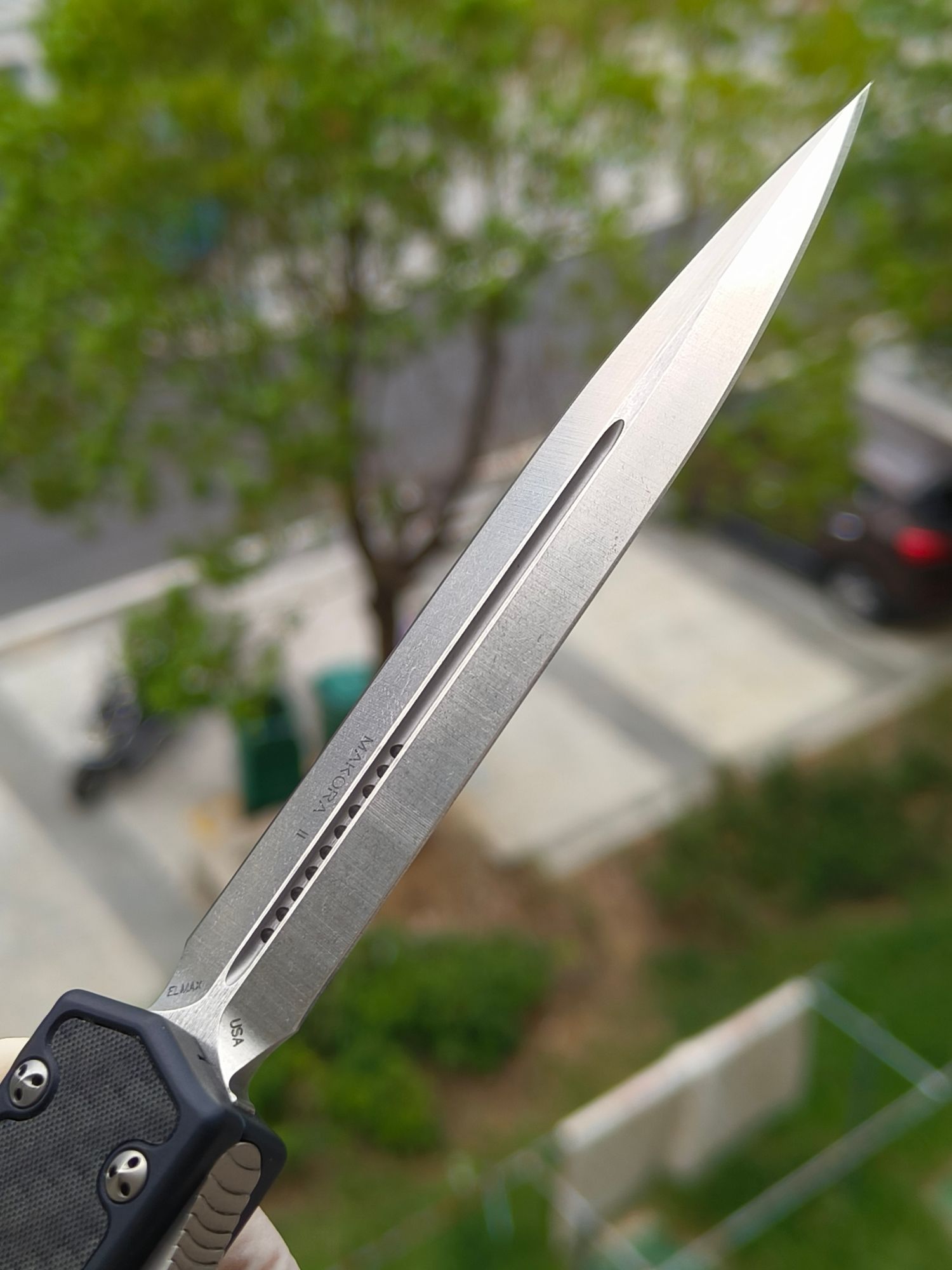 【已出】Microtech Makora II 圣蚂蚁二代 ELMAX钢 铝合金柄 106-10 黑色 3500 停产型号