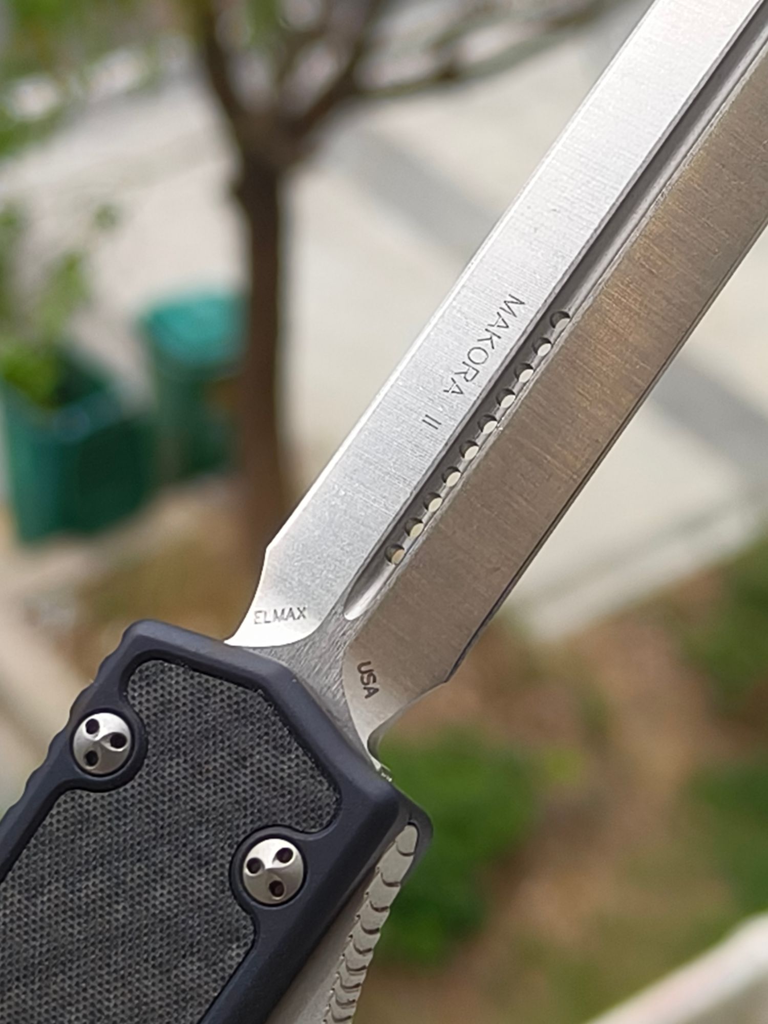 【已出】Microtech Makora II 圣蚂蚁二代 ELMAX钢 铝合金柄 106-10 黑色 3500 停产型号