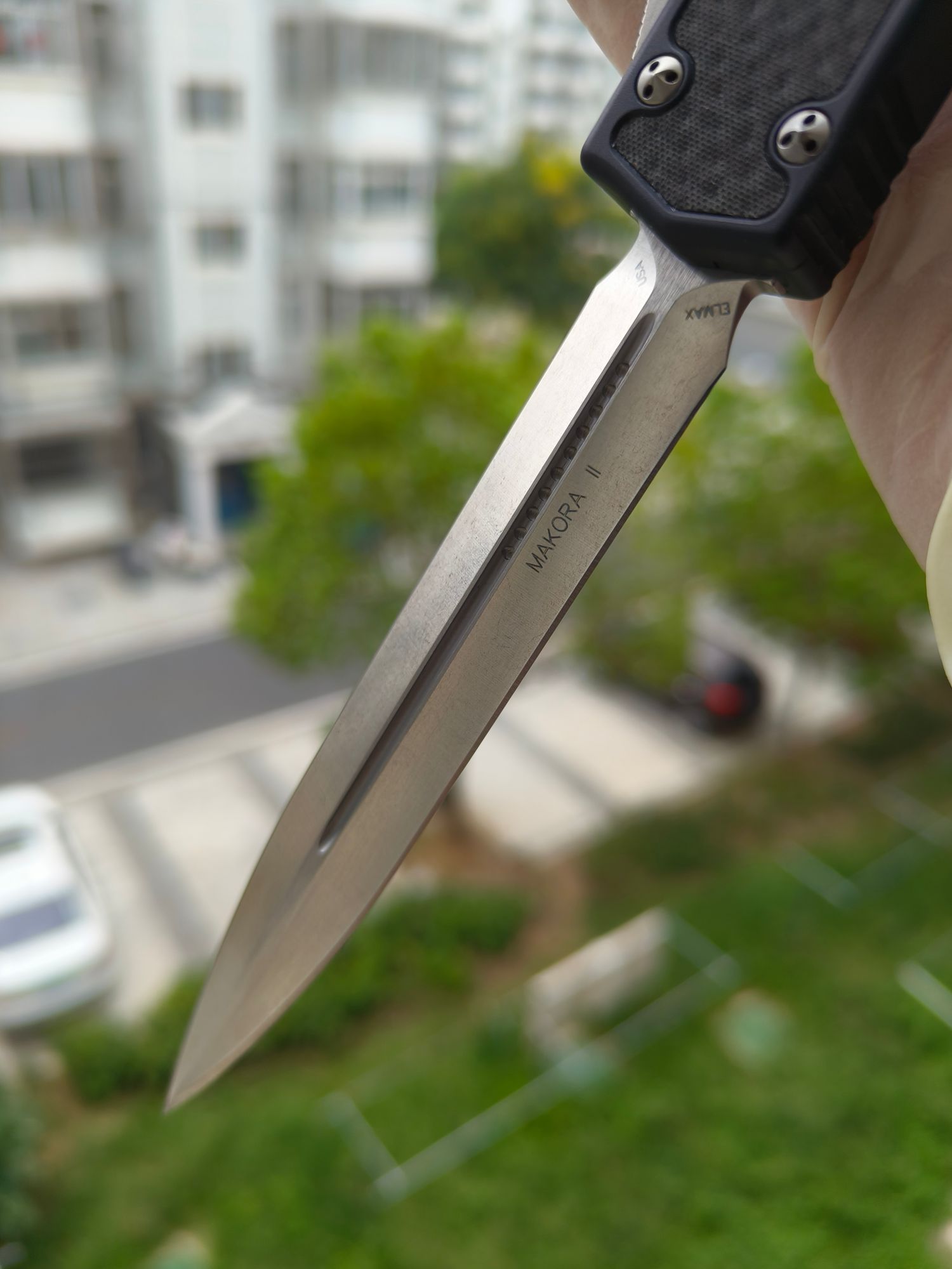 【已出】Microtech Makora II 圣蚂蚁二代 ELMAX钢 铝合金柄 106-10 黑色 3500 停产型号