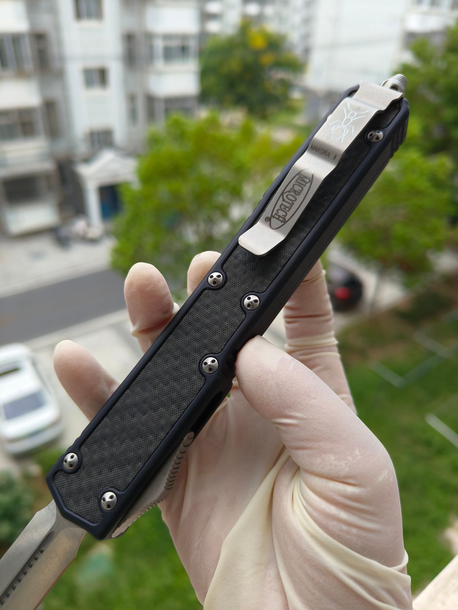 【已出】Microtech Makora II 圣蚂蚁二代 ELMAX钢 铝合金柄 106-10 黑色 3500 停产型号
