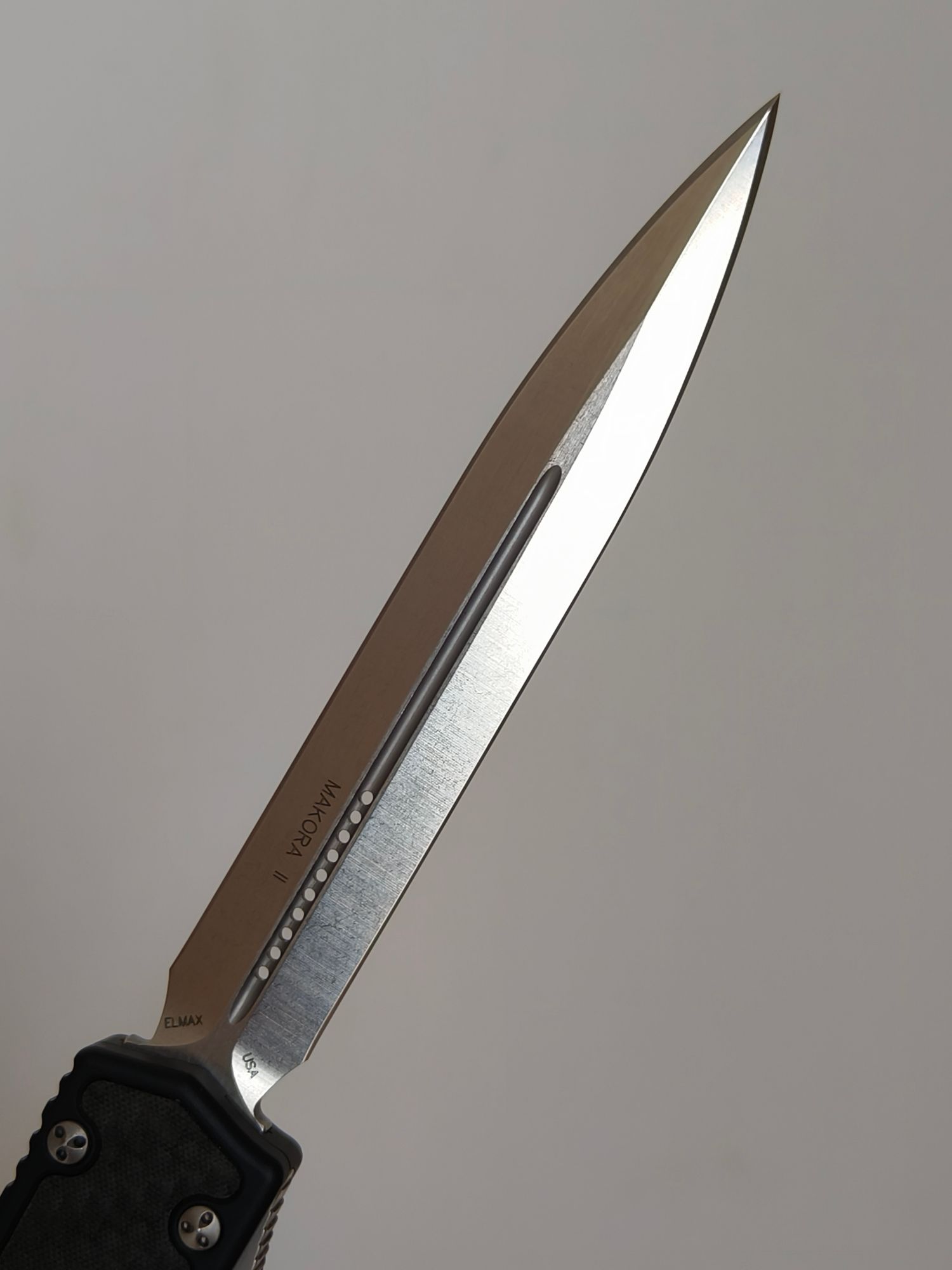 【已出】Microtech Makora II 圣蚂蚁二代 ELMAX钢 铝合金柄 106-10 黑色 3500 停产型号