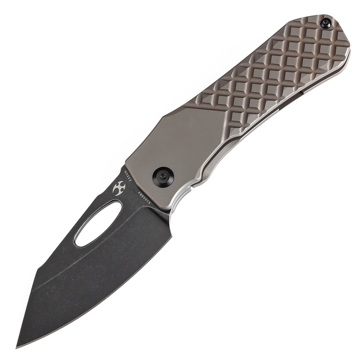 Kansept Knife Loki CPM-S35VN钢 钛柄 棕色 K1058B4
