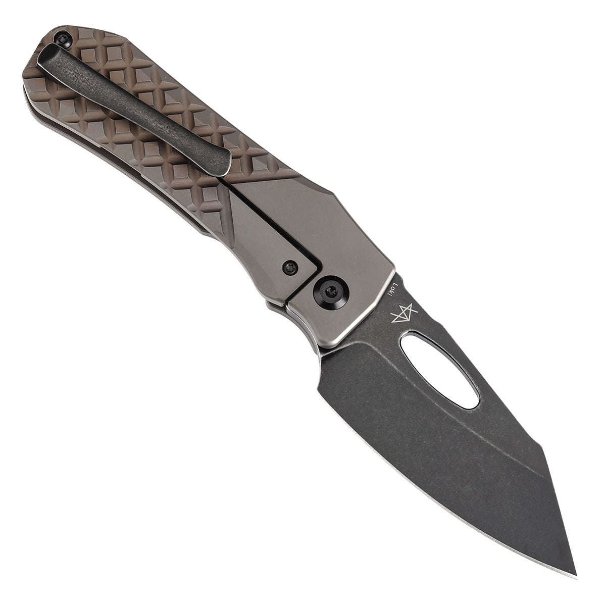 Kansept Knife Loki CPM-S35VN钢 钛柄 棕色 K1058B4