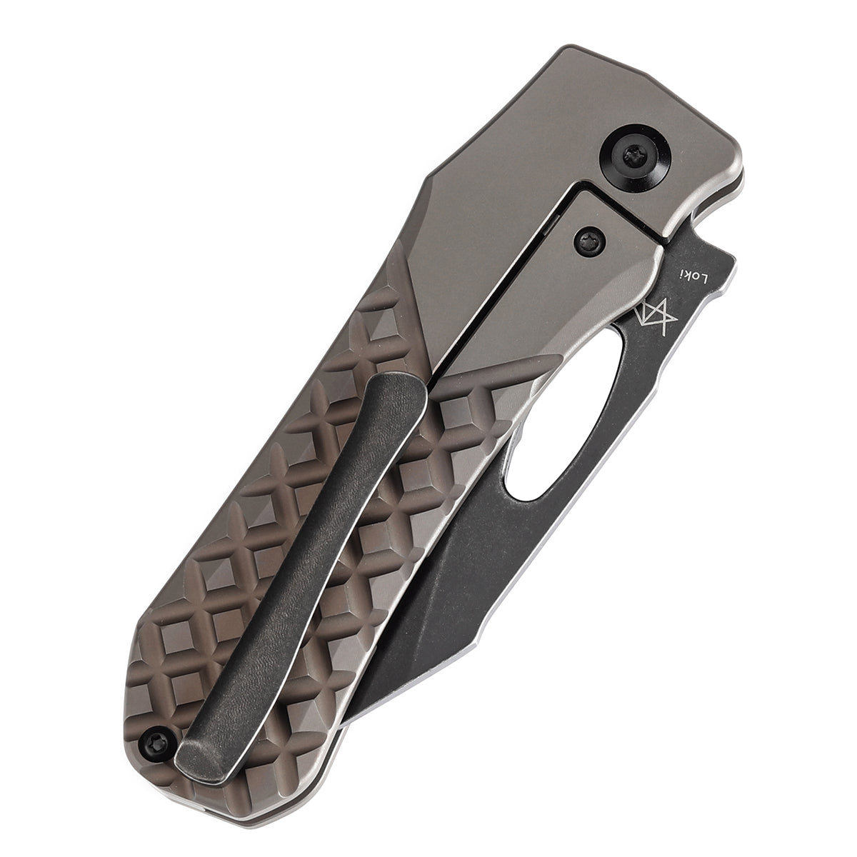 Kansept Knife Loki CPM-S35VN钢 钛柄 棕色 K1058B4