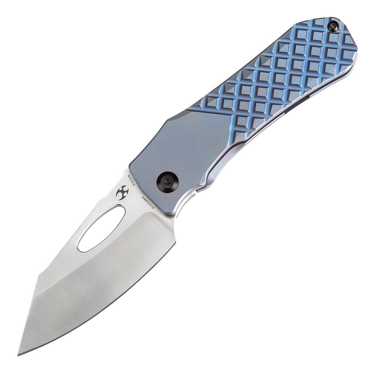 Kansept Knife Loki CPM-S35VN钢 钛柄 棕色 K1058B6 蓝色