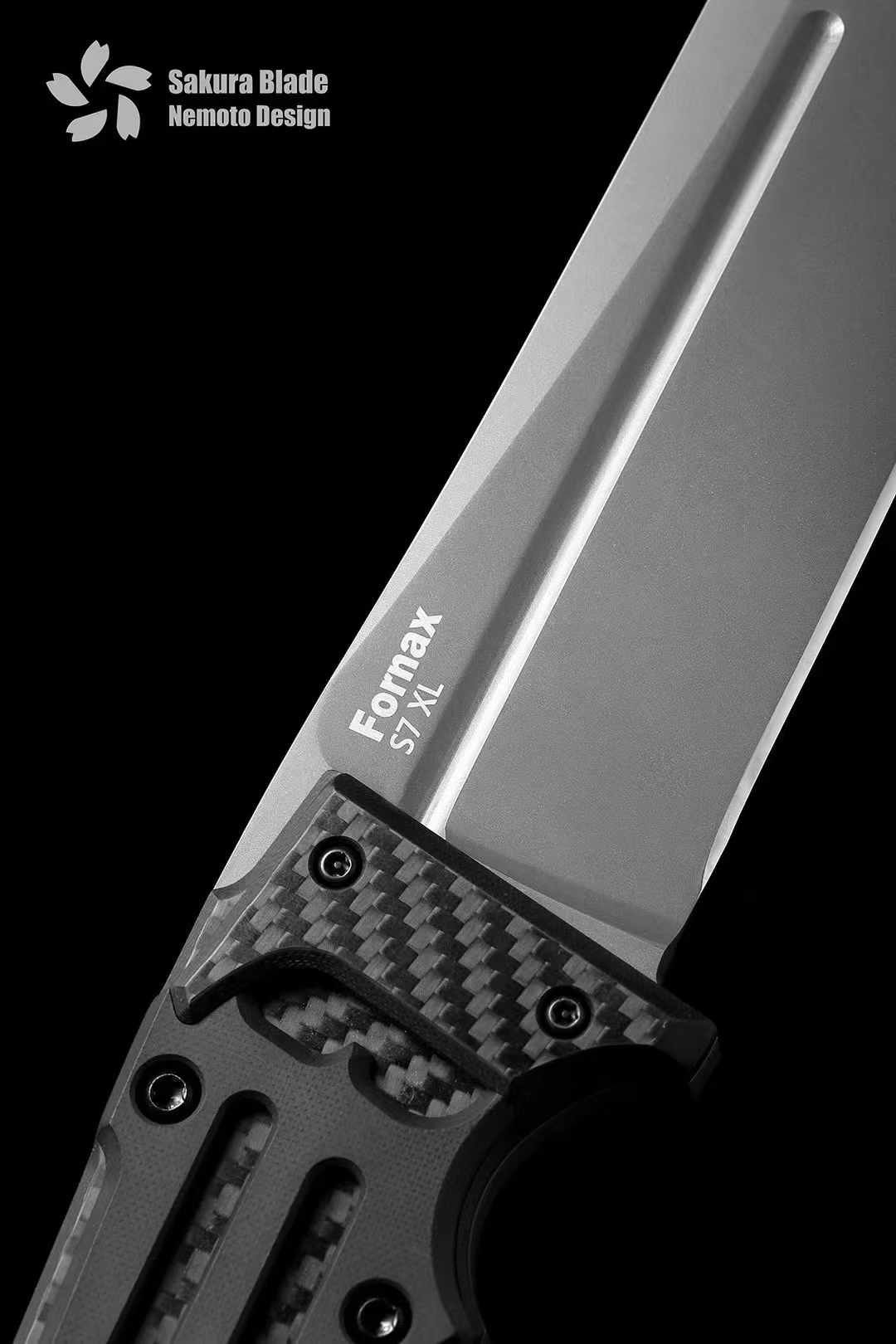 根本朋之 & 华诺合作款 雷电之剑 S7 XL钢 G10+碳纤维柄 2980 大号