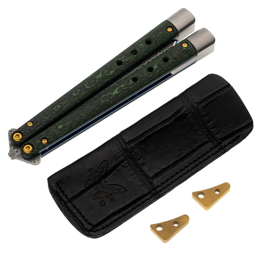 🆕 Benchmade Necron Monarch Damasteel 大马士革钢 Jungle Wear Fatcarbon 碳纤维柄 99-242 金盒 限量 500 把 12000