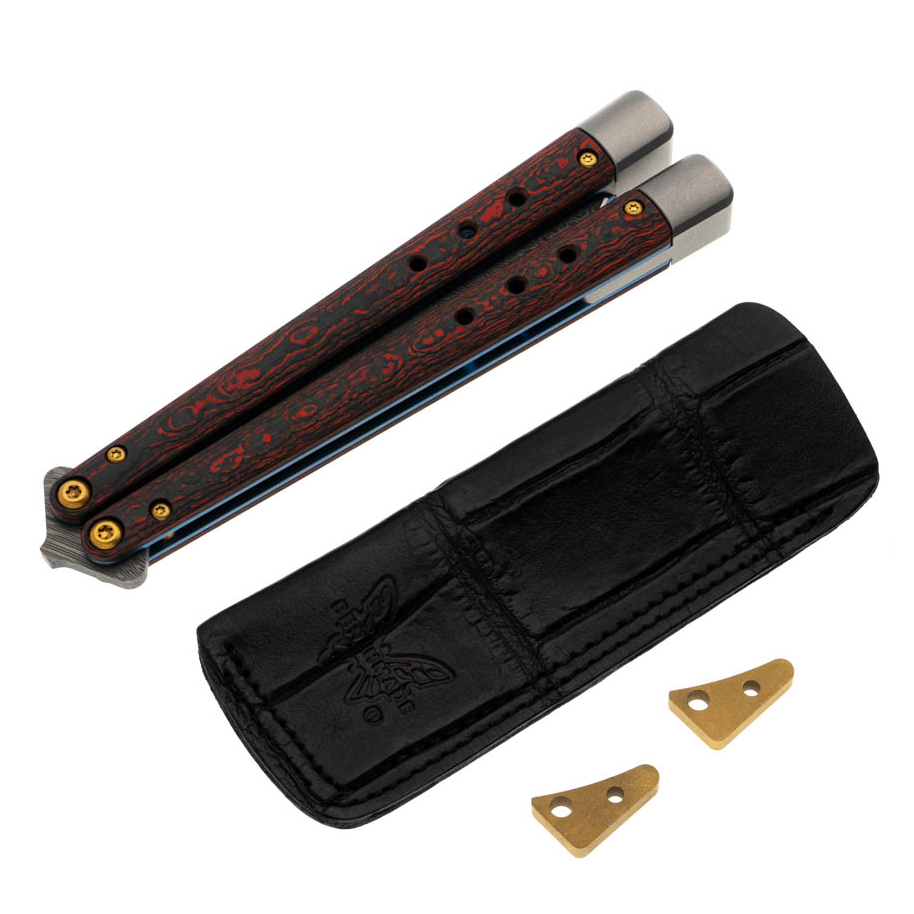 🆕 Benchmade Necron Monarch Damasteel 大马士革钢 Jungle Wear Fatcarbon 碳纤维柄 99-241 金盒 限量 500 把 12000