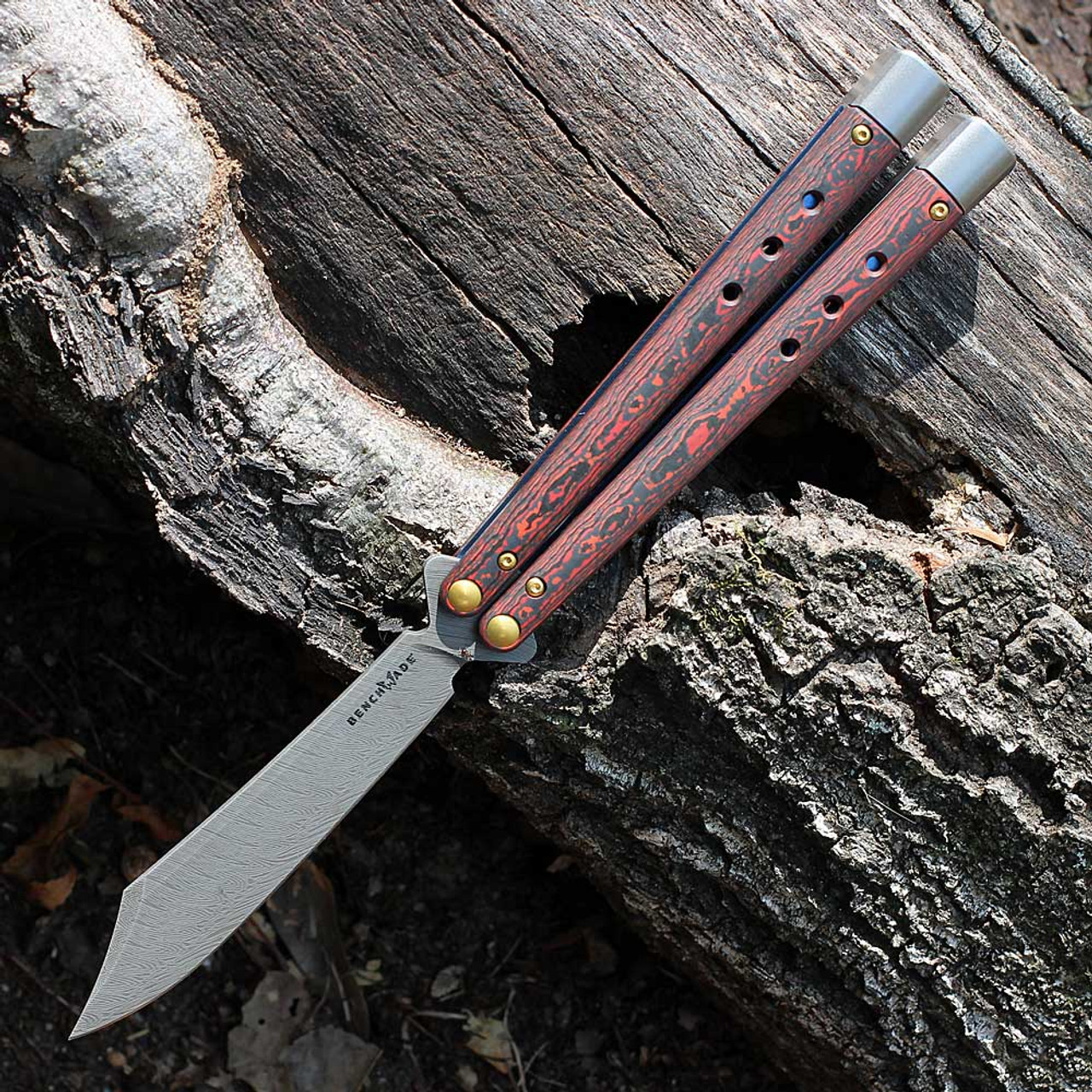 🆕 Benchmade Necron Monarch Damasteel 大马士革钢 Jungle Wear Fatcarbon 碳纤维柄 99-241 金盒 限量 500 把 12000