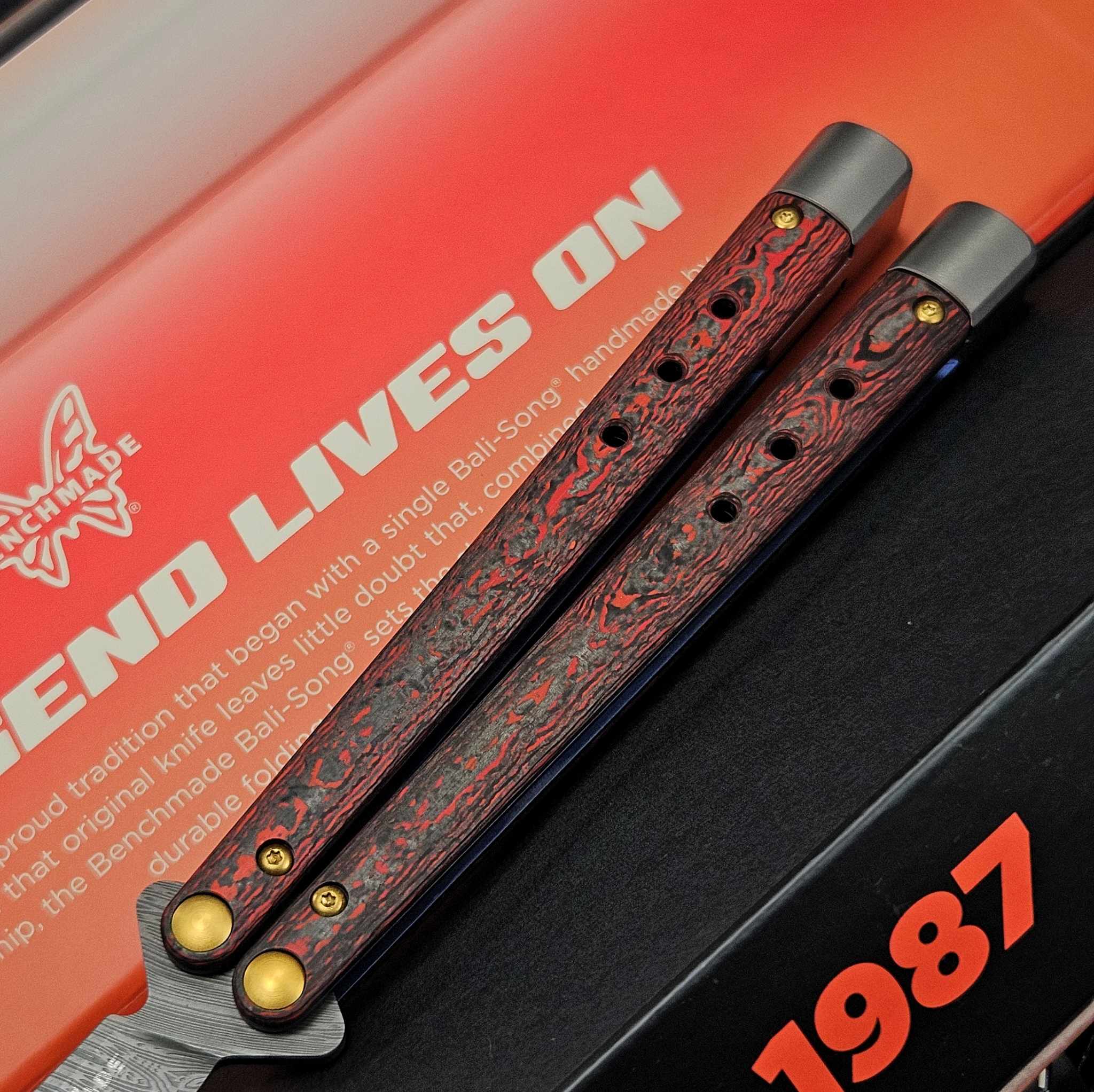🆕 Benchmade Necron Monarch Damasteel 大马士革钢 Jungle Wear Fatcarbon 碳纤维柄 99-241 金盒 限量 500 把 12000