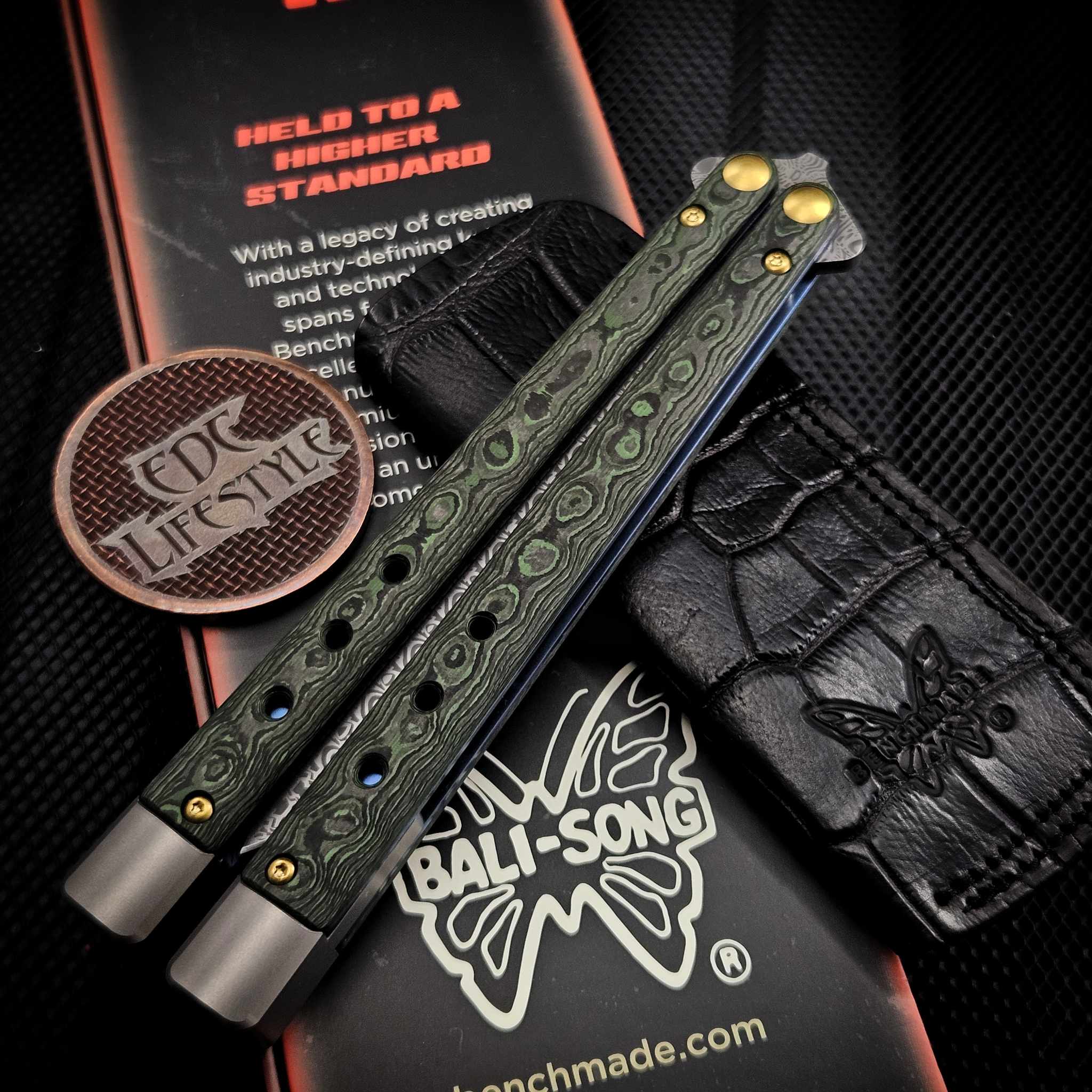 🆕 Benchmade Necron Monarch Damasteel 大马士革钢 Jungle Wear Fatcarbon 碳纤维柄 99-242 金盒 限量 500 把 12000