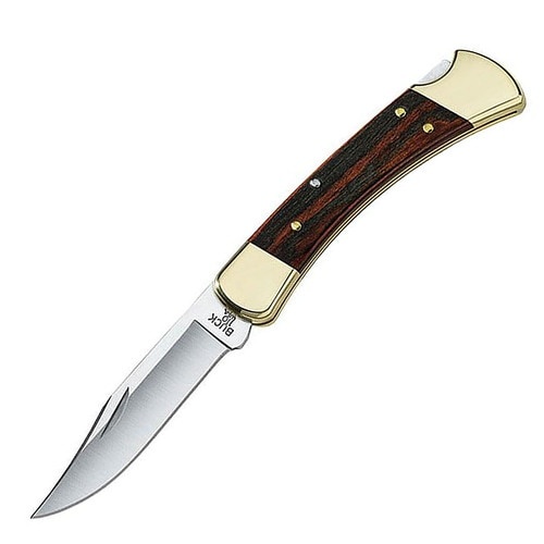 🥇 BUCK 0110BRS-B Hunter 420HC钢 木+黄铜刀枕柄 580