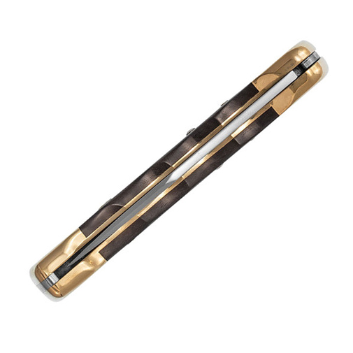 BUCK 0110BRSFG-B Hunter® 420HC钢 木+黄铜刀枕 指槽版 610