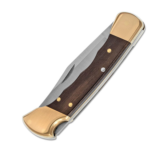BUCK 0110BRSFG-B Hunter® 420HC钢 木+黄铜刀枕 指槽版 610